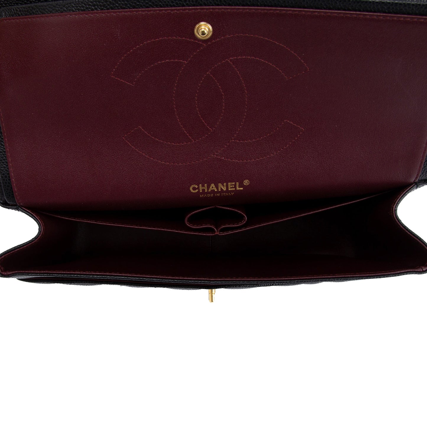 Chanel Black Caviar Classic Jumbo Double Flap Bag