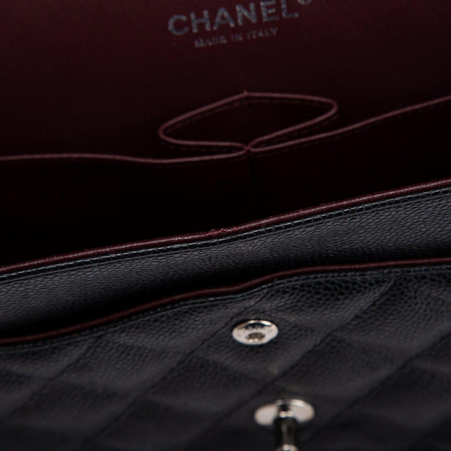 Chanel Black Caviar Classic Jumbo Double Flap Bag