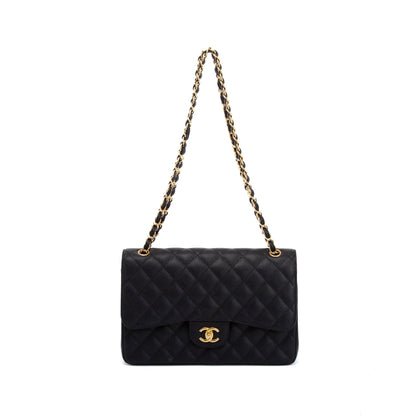 Chanel Black Caviar Classic Jumbo Double Flap Bag