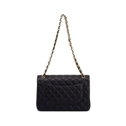 Chanel Black Caviar Classic Jumbo Double Flap Bag