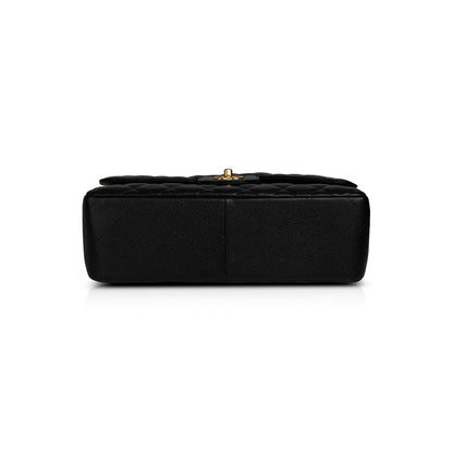 Chanel Black Caviar Classic Jumbo Double Flap Bag