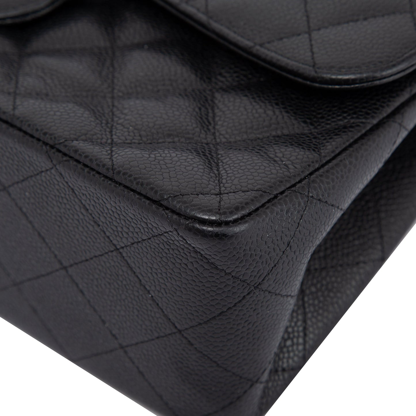 Chanel Black Caviar Classic Jumbo Double Flap Bag