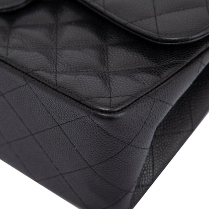 Chanel Black Caviar Classic Jumbo Double Flap Bag