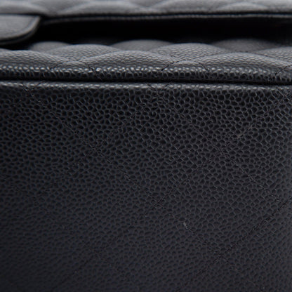 Chanel Black Caviar Classic Jumbo Double Flap Bag