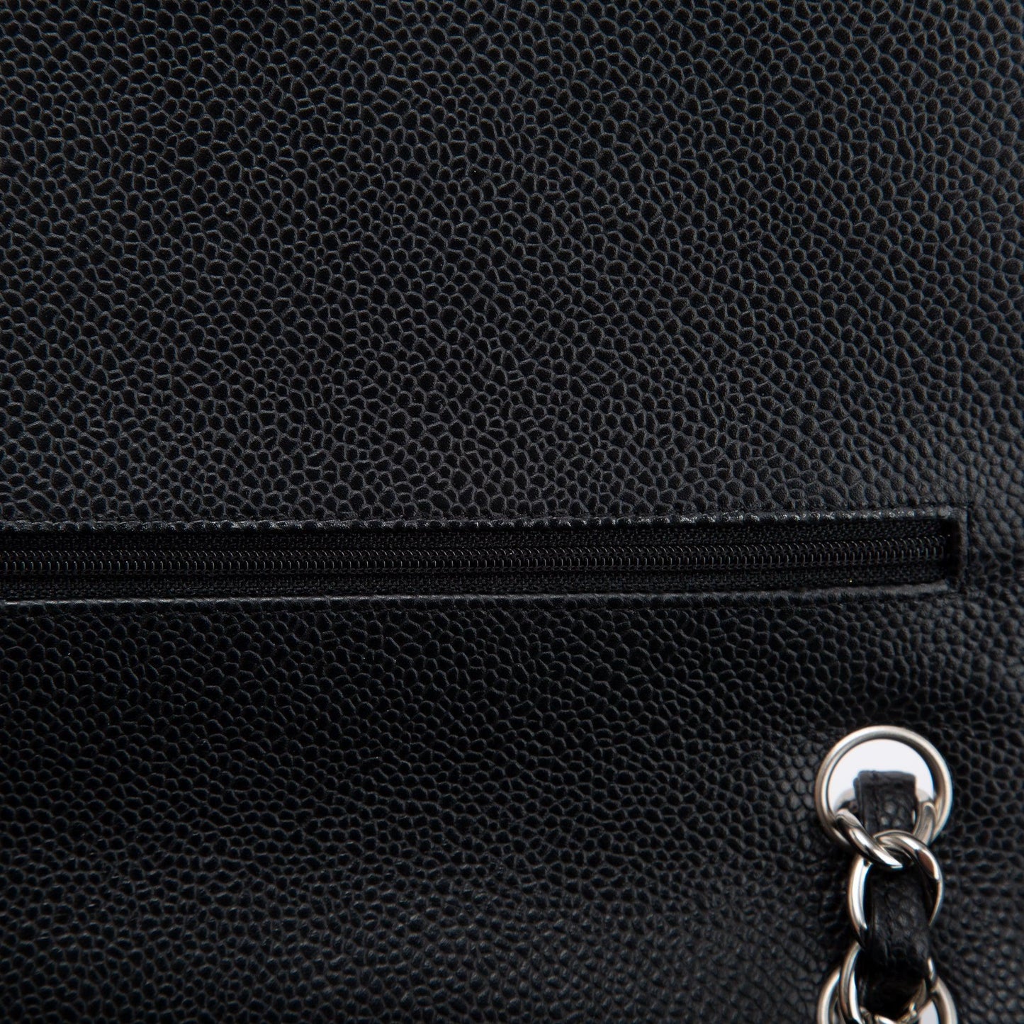 Chanel Black Caviar Classic Jumbo Double Flap Bag