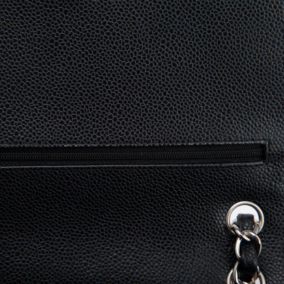 Chanel Black Caviar Classic Jumbo Double Flap Bag