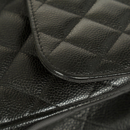 Chanel Black Caviar Classic Jumbo Double Flap Bag