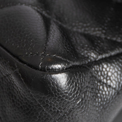 Chanel Black Caviar Classic Jumbo Double Flap Bag