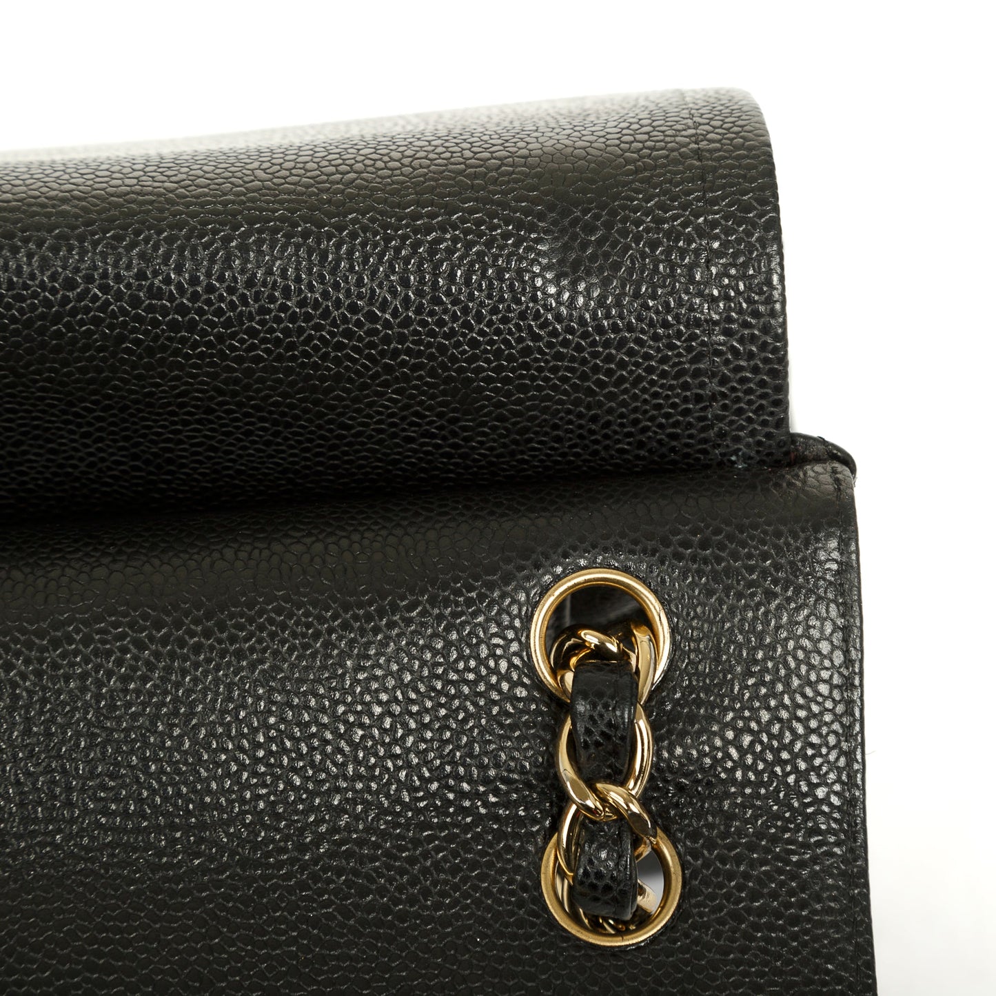 Chanel Black Caviar Classic Jumbo Double Flap Bag