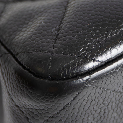 Chanel Black Caviar Classic Jumbo Double Flap Bag