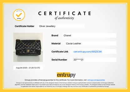 Chanel Black Caviar Classic Jumbo Double Flap Bag