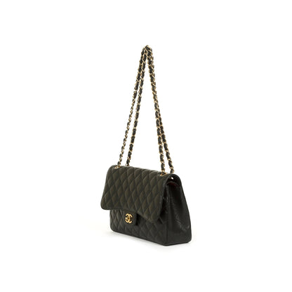 Chanel Black Caviar Classic Jumbo Double Flap Bag