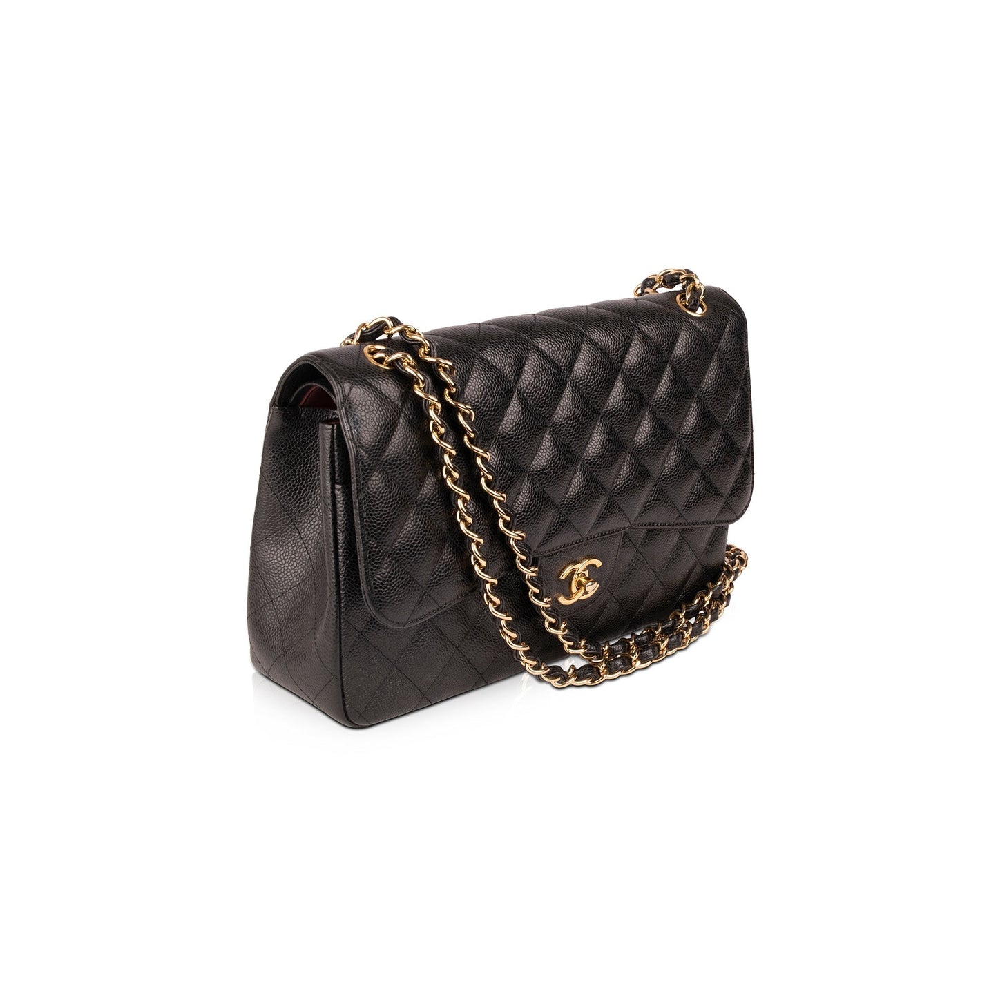 Chanel Black Caviar Classic Jumbo Double Flap Bag