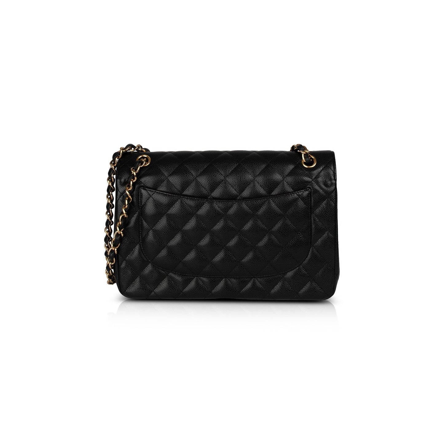 Chanel Black Caviar Classic Jumbo Double Flap Bag