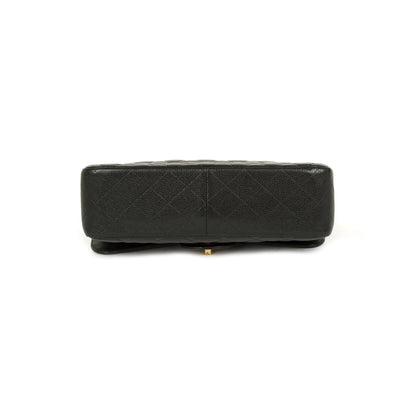 Chanel Black Caviar Classic Jumbo Double Flap Bag