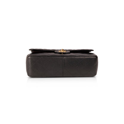 Chanel Black Caviar Classic Jumbo Double Flap Bag