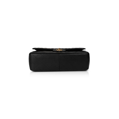 Chanel Black Caviar Classic Jumbo Double Flap Bag