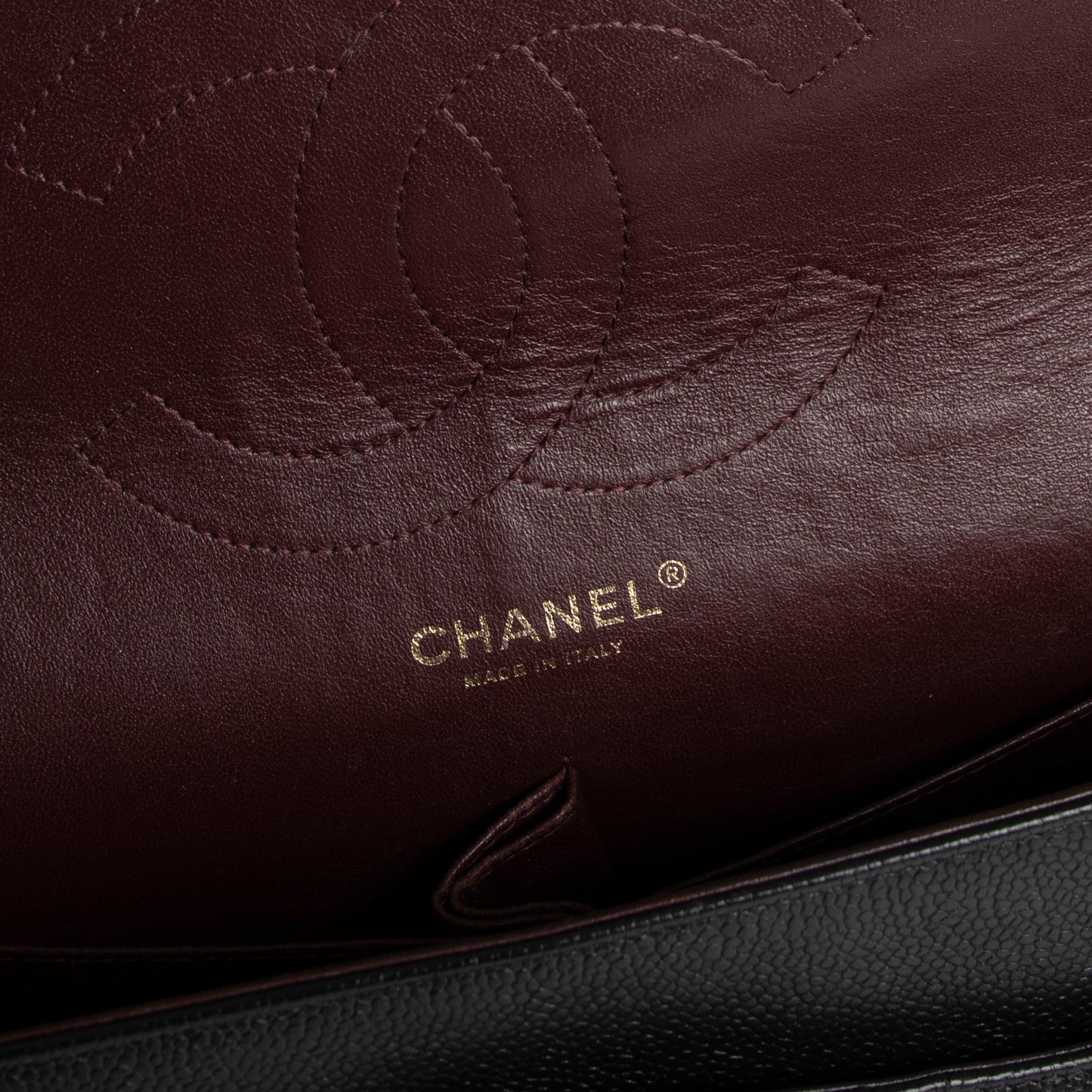 Chanel Black Caviar Classic Jumbo Double Flap Bag