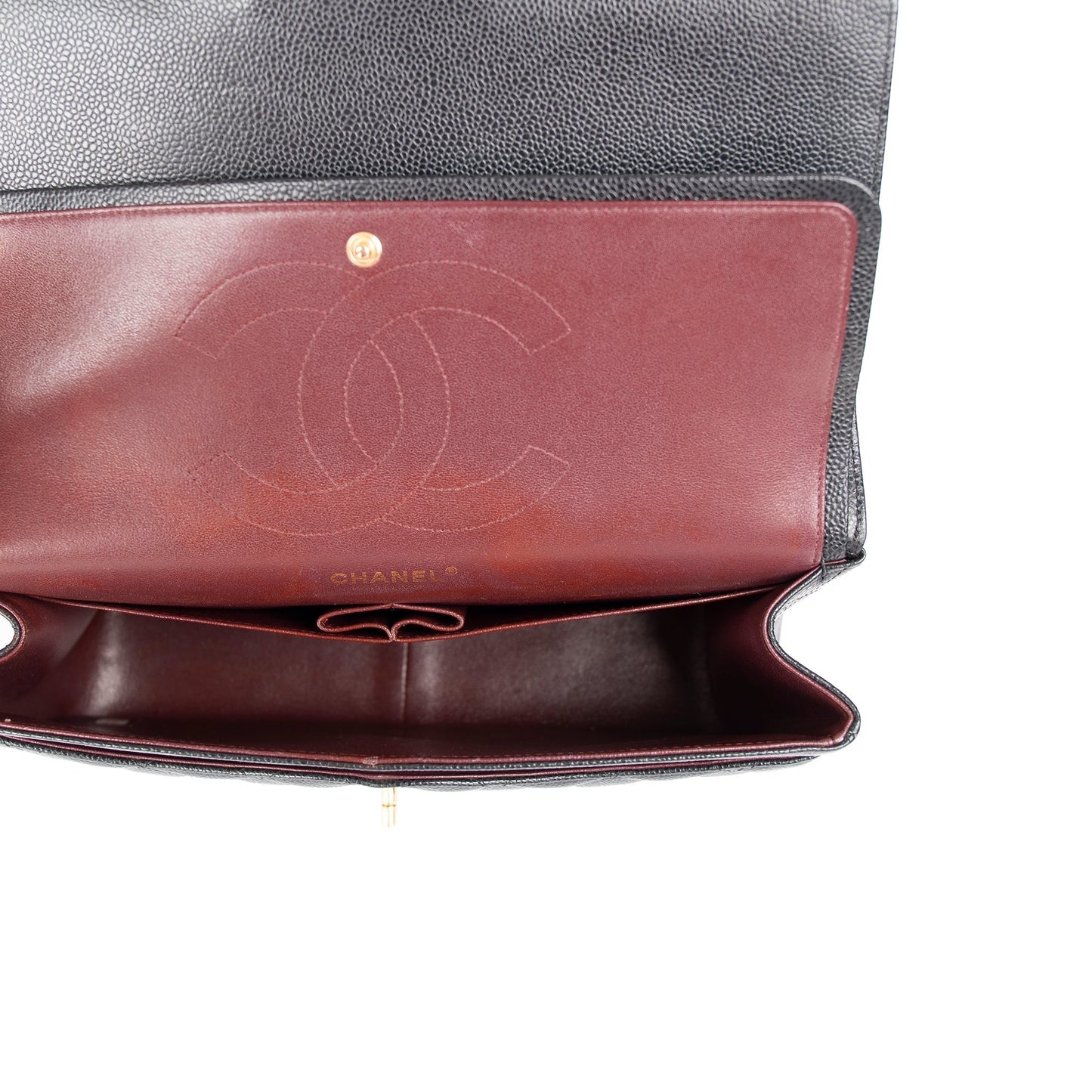 Chanel Black Caviar Classic Jumbo Double Flap Bag