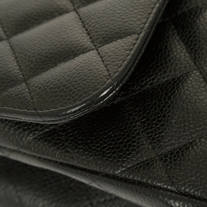 Chanel Black Caviar Classic Jumbo Double Flap Bag