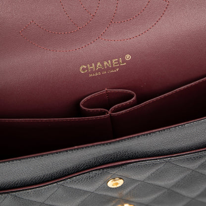 Chanel Black Caviar Classic Jumbo Double Flap Bag
