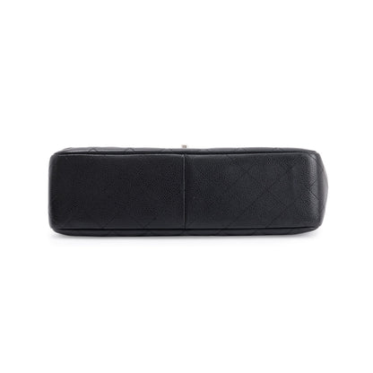 Chanel Black Caviar Classic Jumbo Single Flap Bag
