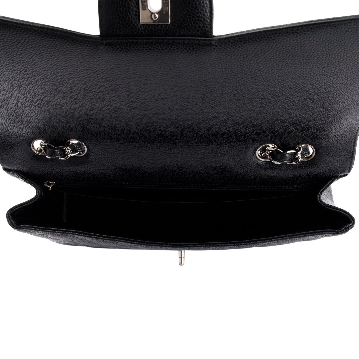 Chanel Black Caviar Classic Jumbo Single Flap Bag