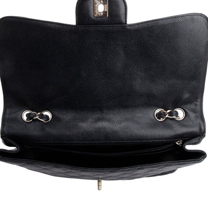 Chanel Black Caviar Classic Jumbo Single Flap Bag