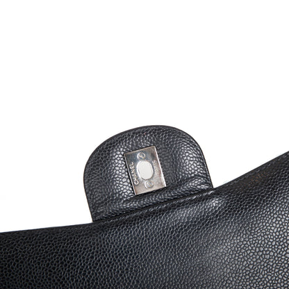 Chanel Black Caviar Classic Jumbo Single Flap Bag