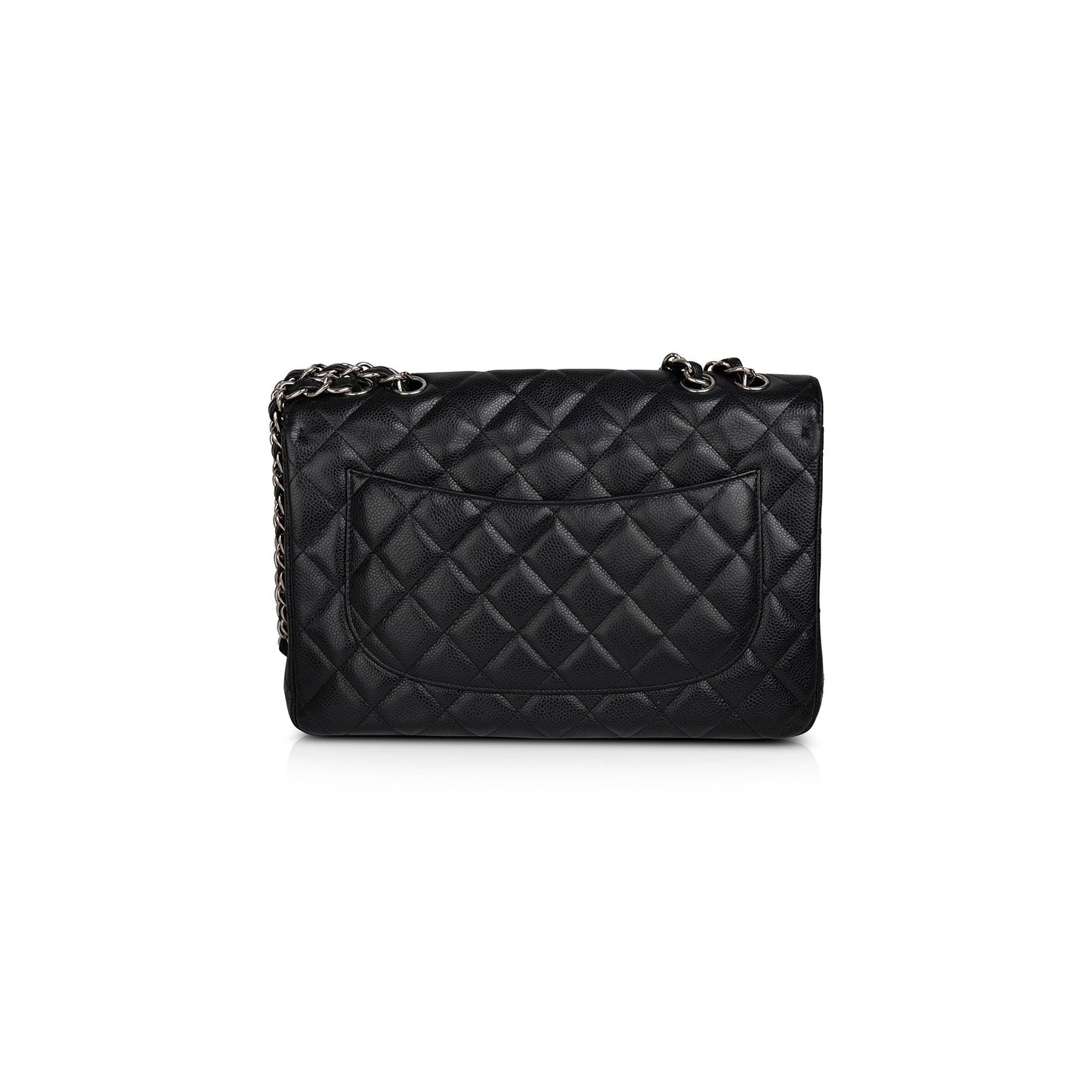 Chanel Black Caviar Classic Jumbo Single Flap Bag