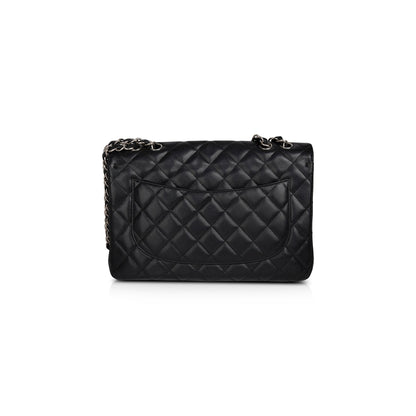 Chanel Black Caviar Classic Jumbo Single Flap Bag