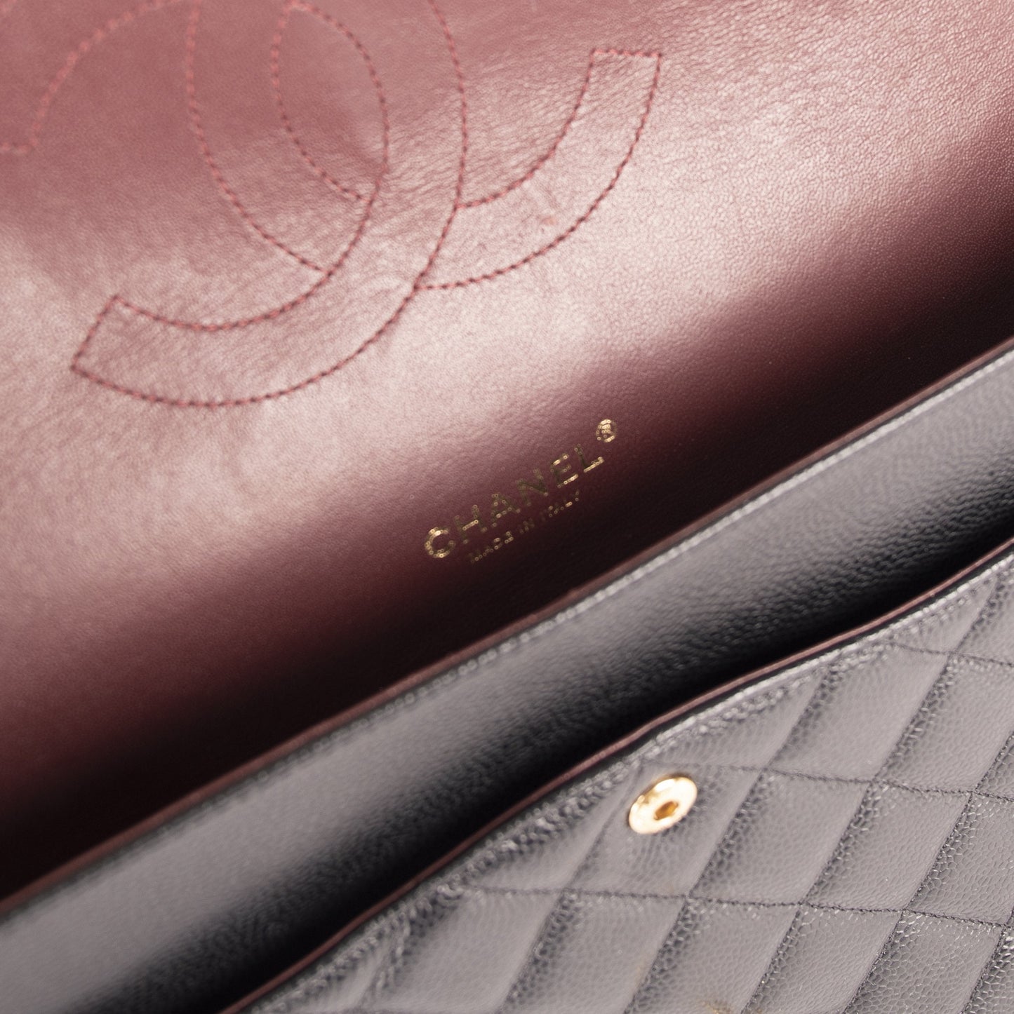 Chanel Black Caviar Classic Maxi Double Flap Bag