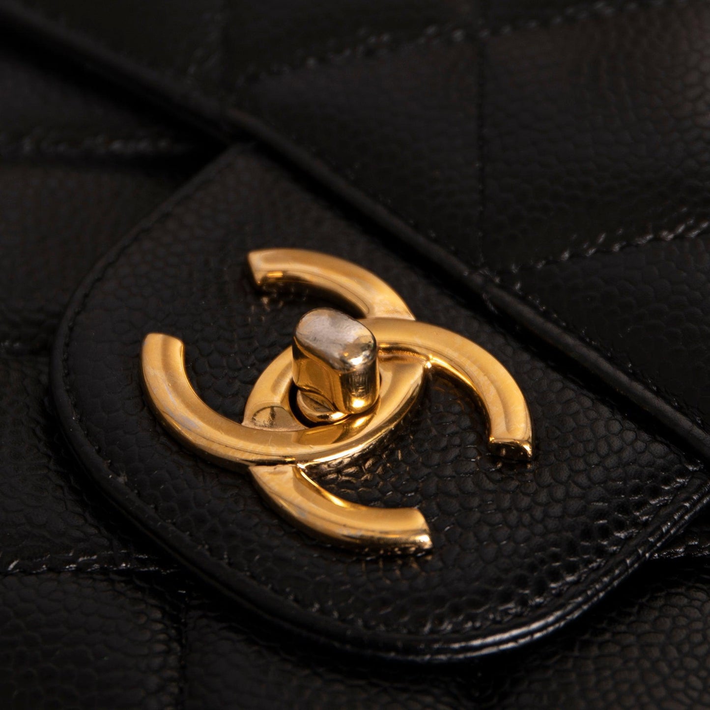 Chanel Black Caviar Classic Maxi Double Flap Bag