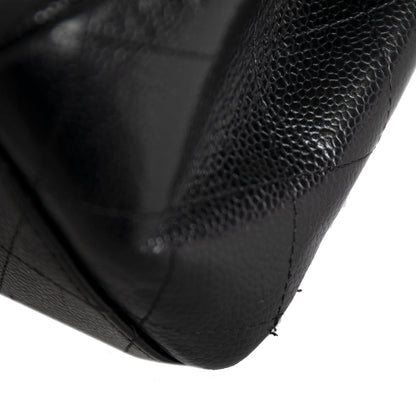 Chanel Black Caviar Classic Maxi Double Flap Bag