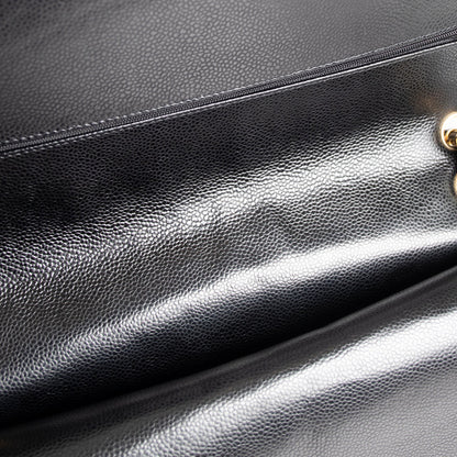 Chanel Black Caviar Classic Maxi Double Flap Bag