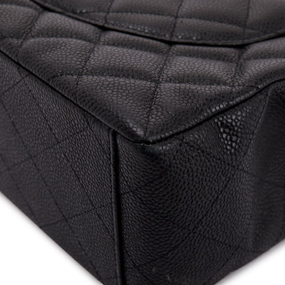 Chanel Black Caviar Classic Maxi Single Flap Bag