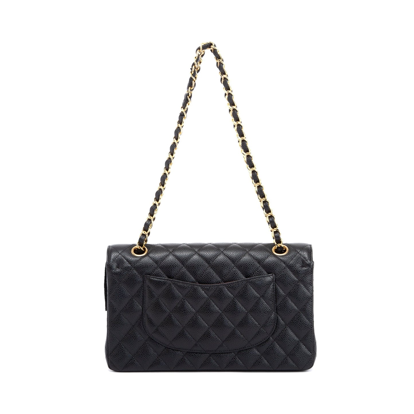 Chanel Black Caviar Classic Medium Double Flap Bag