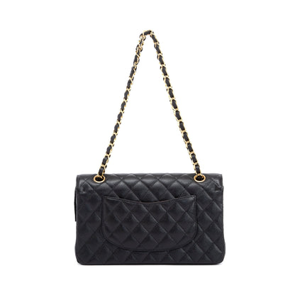 Chanel Black Caviar Classic Medium Double Flap Bag