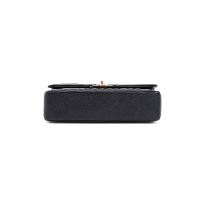 Chanel Black Caviar Classic Medium Double Flap Bag