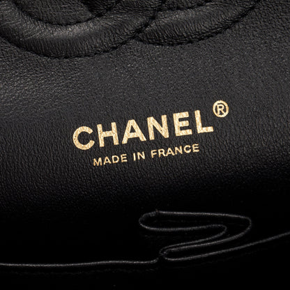 Chanel Black Caviar Classic Medium Double Flap Bag