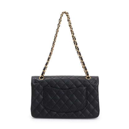 Chanel Black Caviar Classic Medium Double Flap Bag