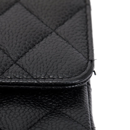 Chanel Black Caviar Classic Medium Double Flap Bag