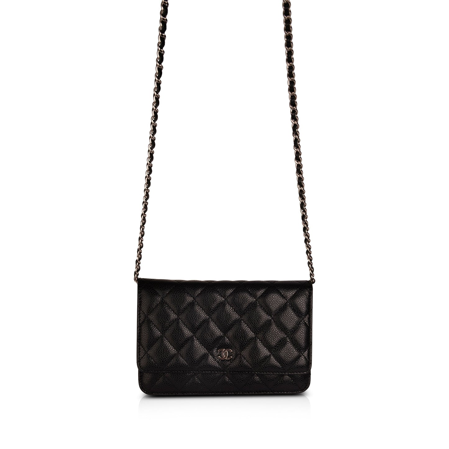 Chanel Black Caviar Classic Wallet on Chain