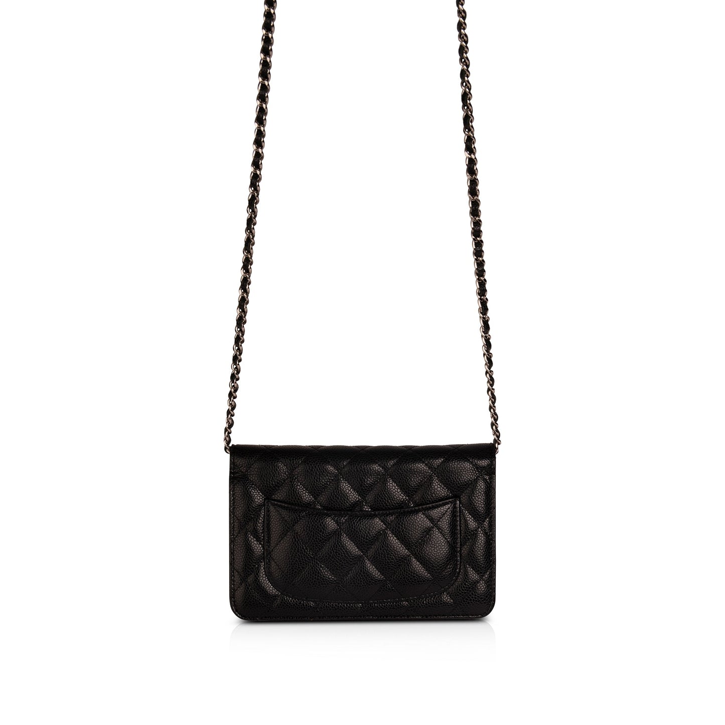 Chanel Black Caviar Classic Wallet on Chain