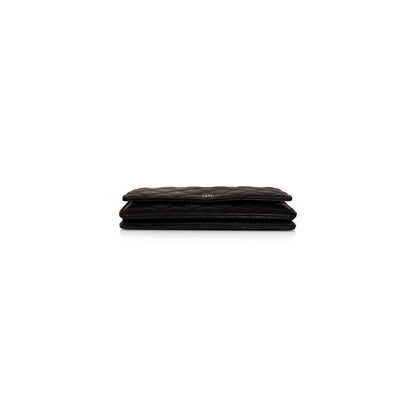 Chanel Black Caviar Classic Wallet on Chain