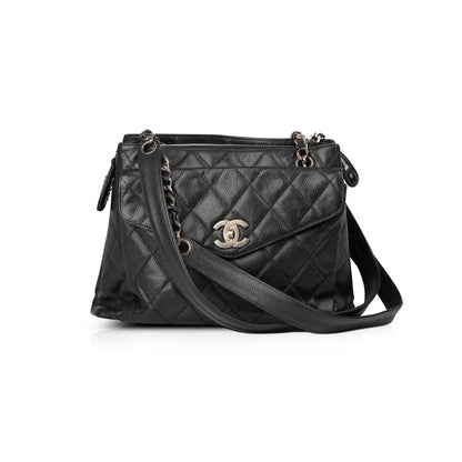 Chanel Black Caviar Flap Tote