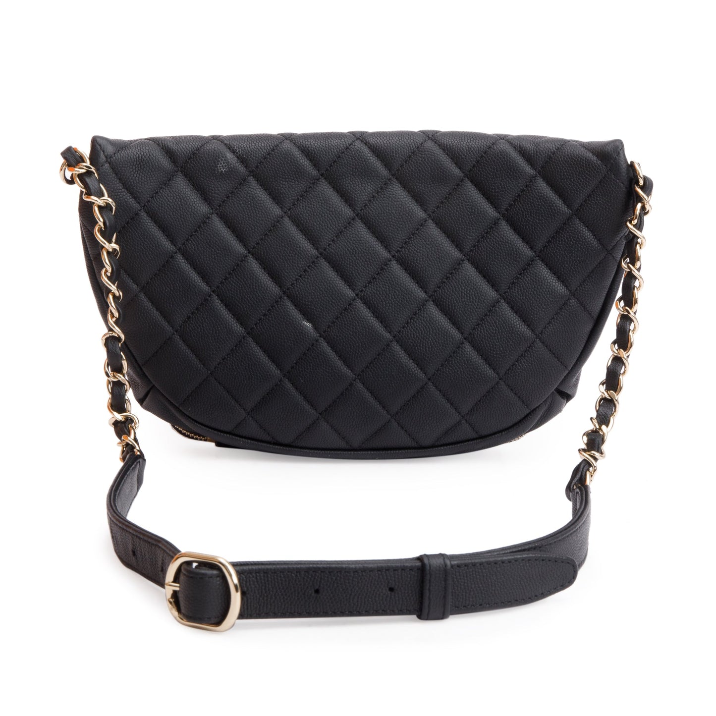 Chanel Black Caviar Leather Affinity Waist Bag