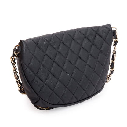 Chanel Black Caviar Leather Affinity Waist Bag