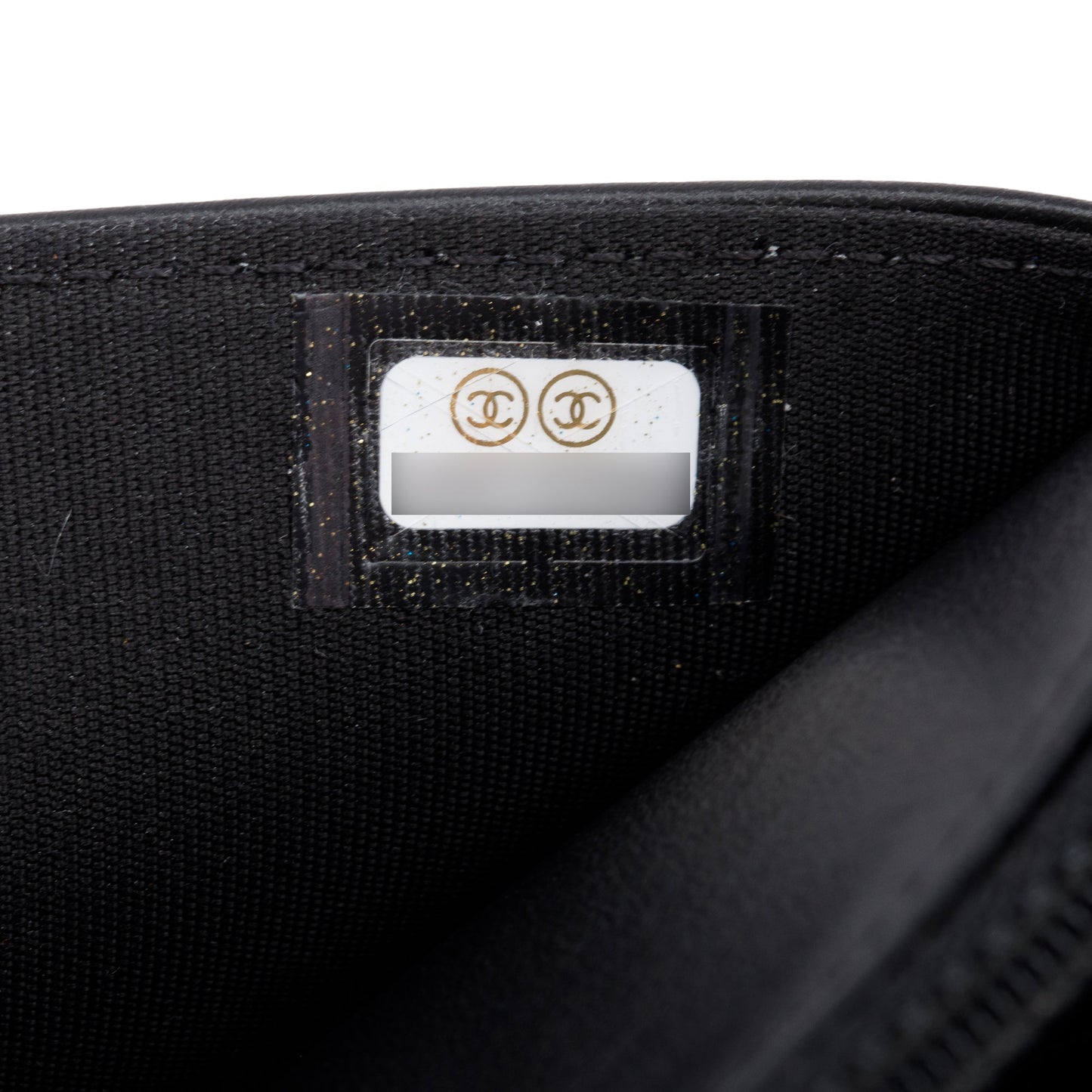 Chanel Black Caviar Leather Boy Wallet on Chain