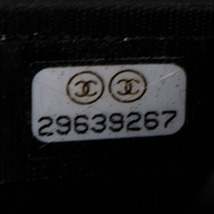Chanel Black Caviar Leather Boy Wallet on Chain